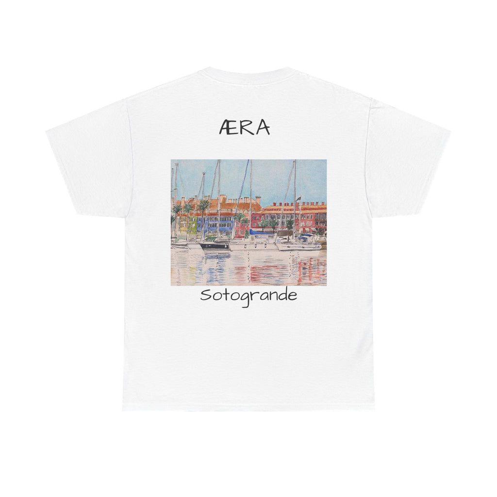Sotogrande Marina Graphic Tee — AERA Coastal Sailboat T-Shirt