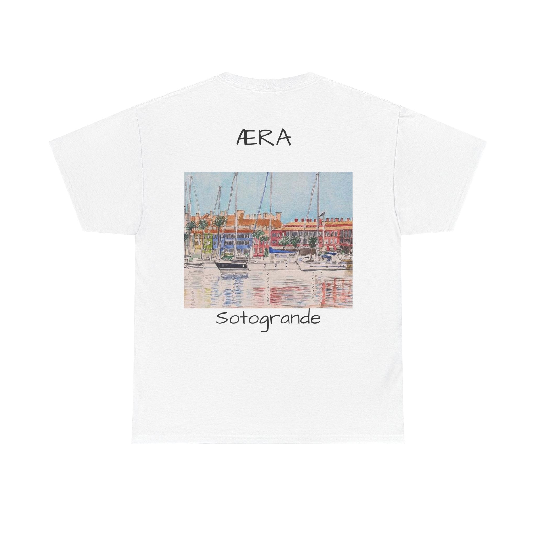 Sotogrande Marina Graphic Tee — AERA Coastal Sailboat T-Shirt