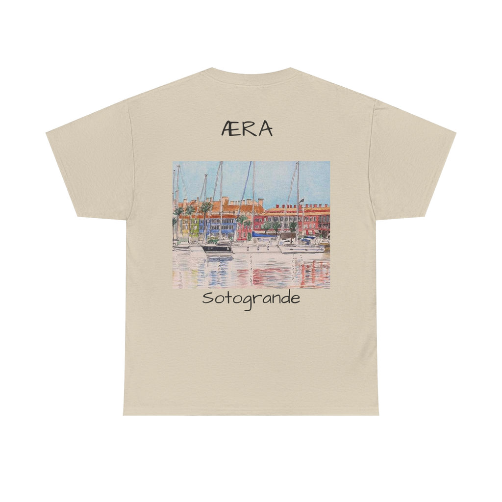 Sotogrande Marina Graphic Tee — AERA Coastal Sailboat T-Shirt