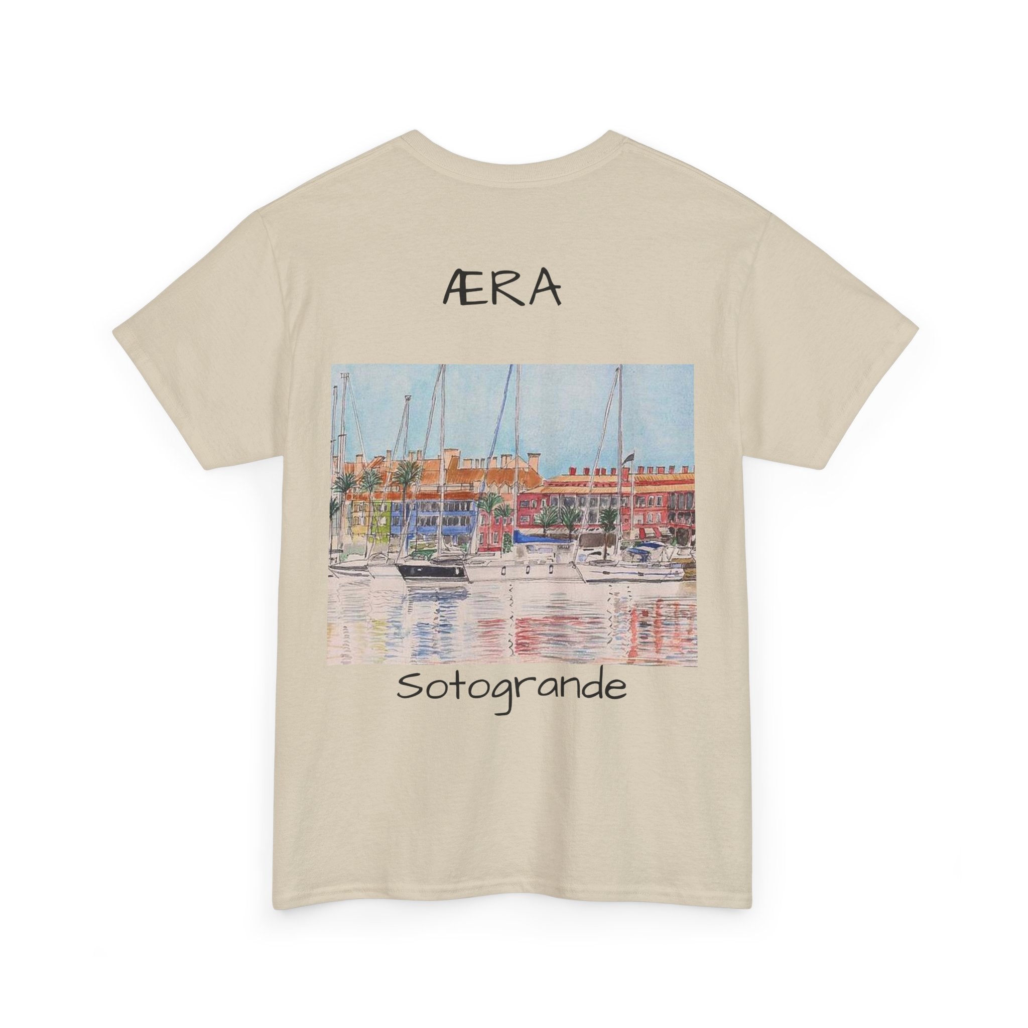 Sotogrande Marina Graphic Tee — AERA Coastal Sailboat T-Shirt