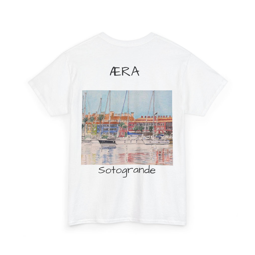 Sotogrande Marina Graphic Tee — AERA Coastal Sailboat T-Shirt