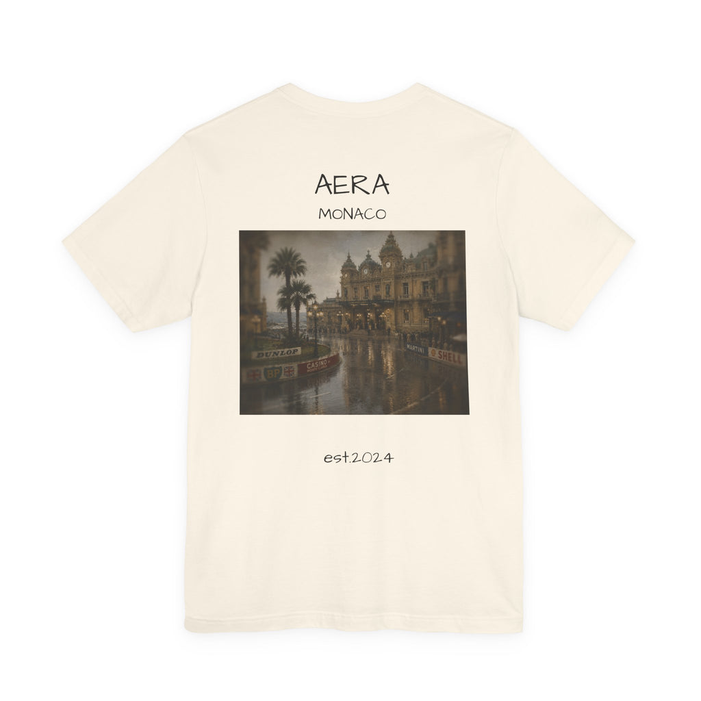 AERA Monaco Vintage Casino Photo Tee — Est. 2024 Graphic T-Shirt