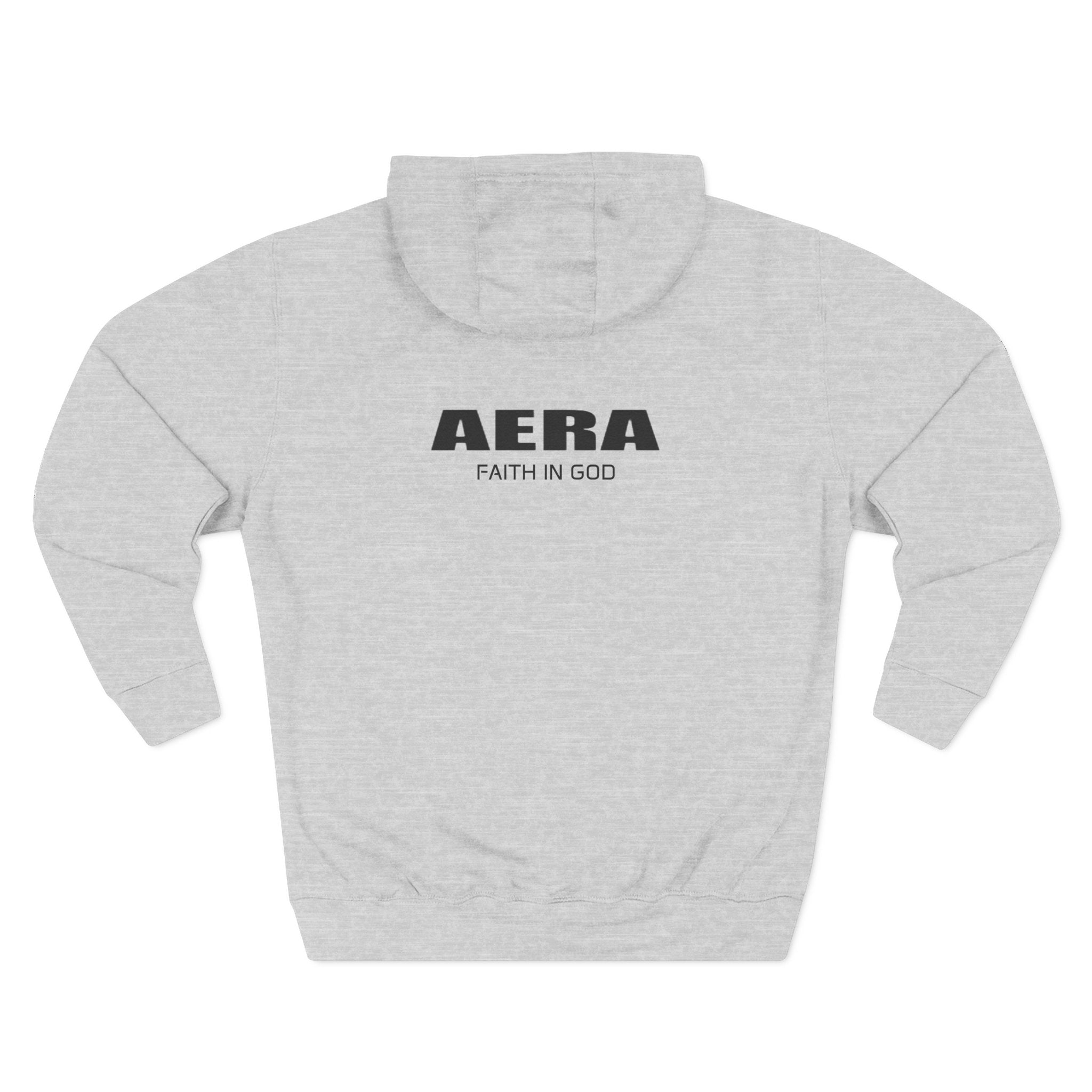 AERA "Faith in God" Hoodie - Minimal Logo Fleece Pullover