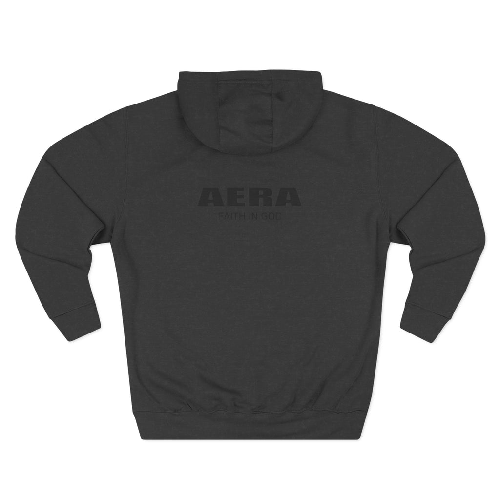 AERA "Faith in God" Hoodie - Minimal Logo Fleece Pullover