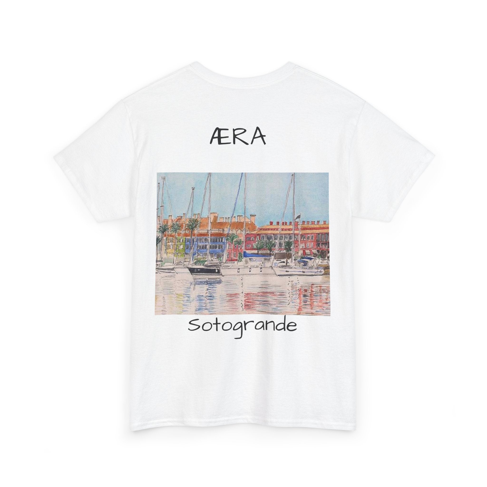 Sotogrande Marina Graphic Tee — AERA Coastal Sailboat T-Shirt