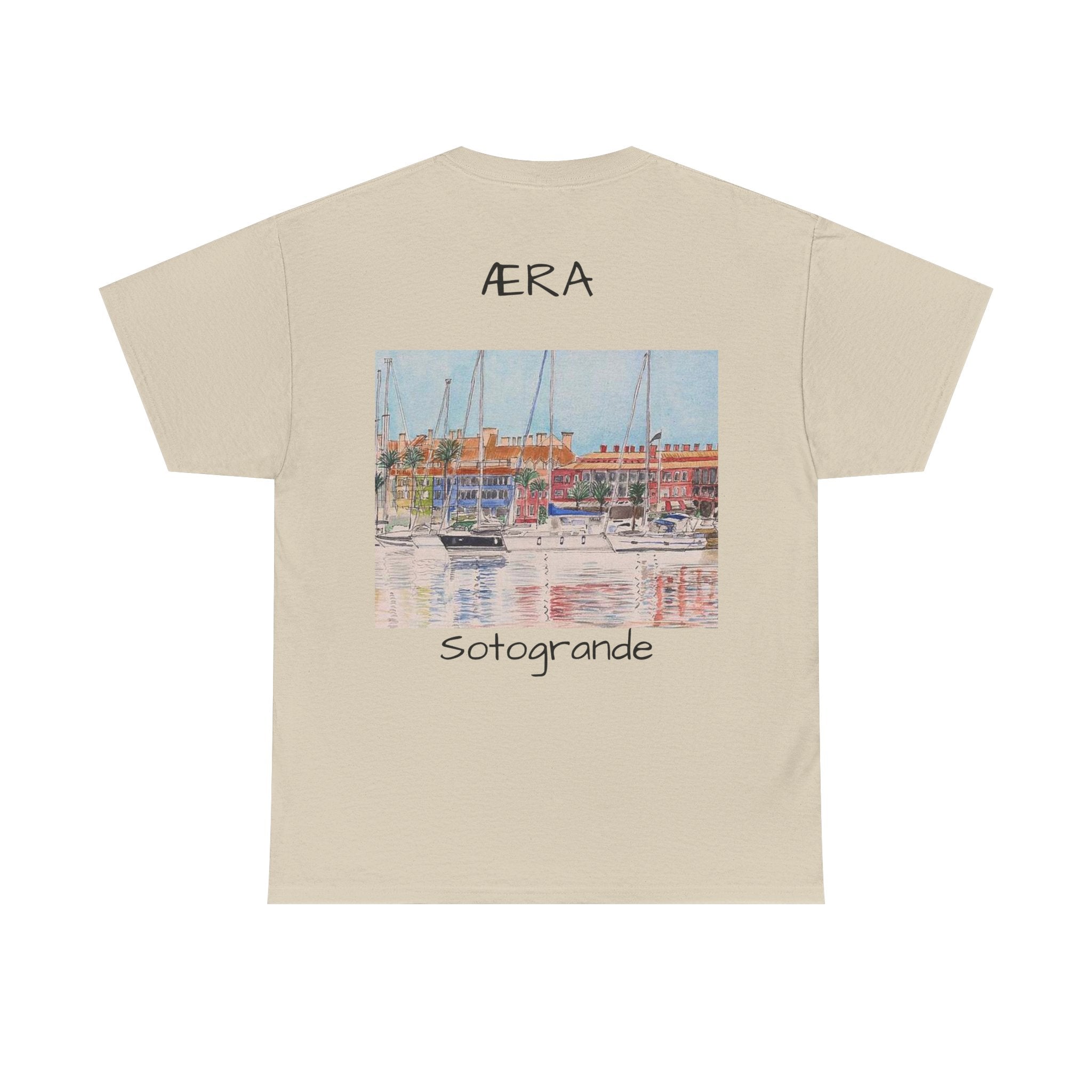 Sotogrande Marina Graphic Tee — AERA Coastal Sailboat T-Shirt
