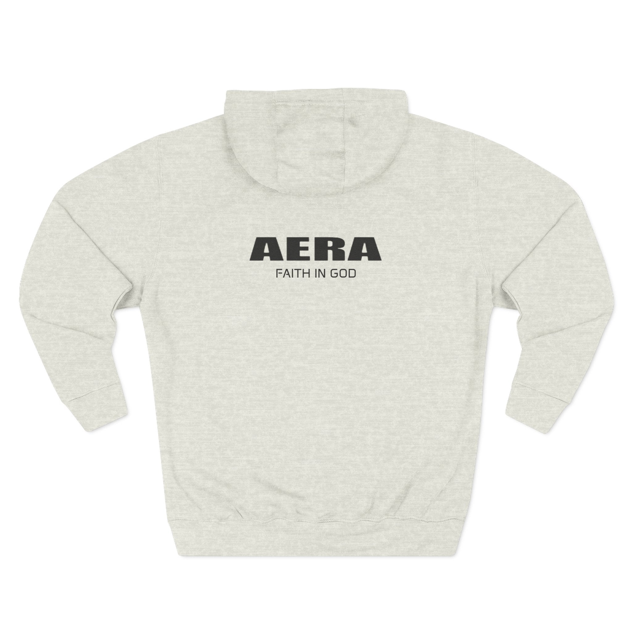 AERA "Faith in God" Hoodie - Minimal Logo Fleece Pullover