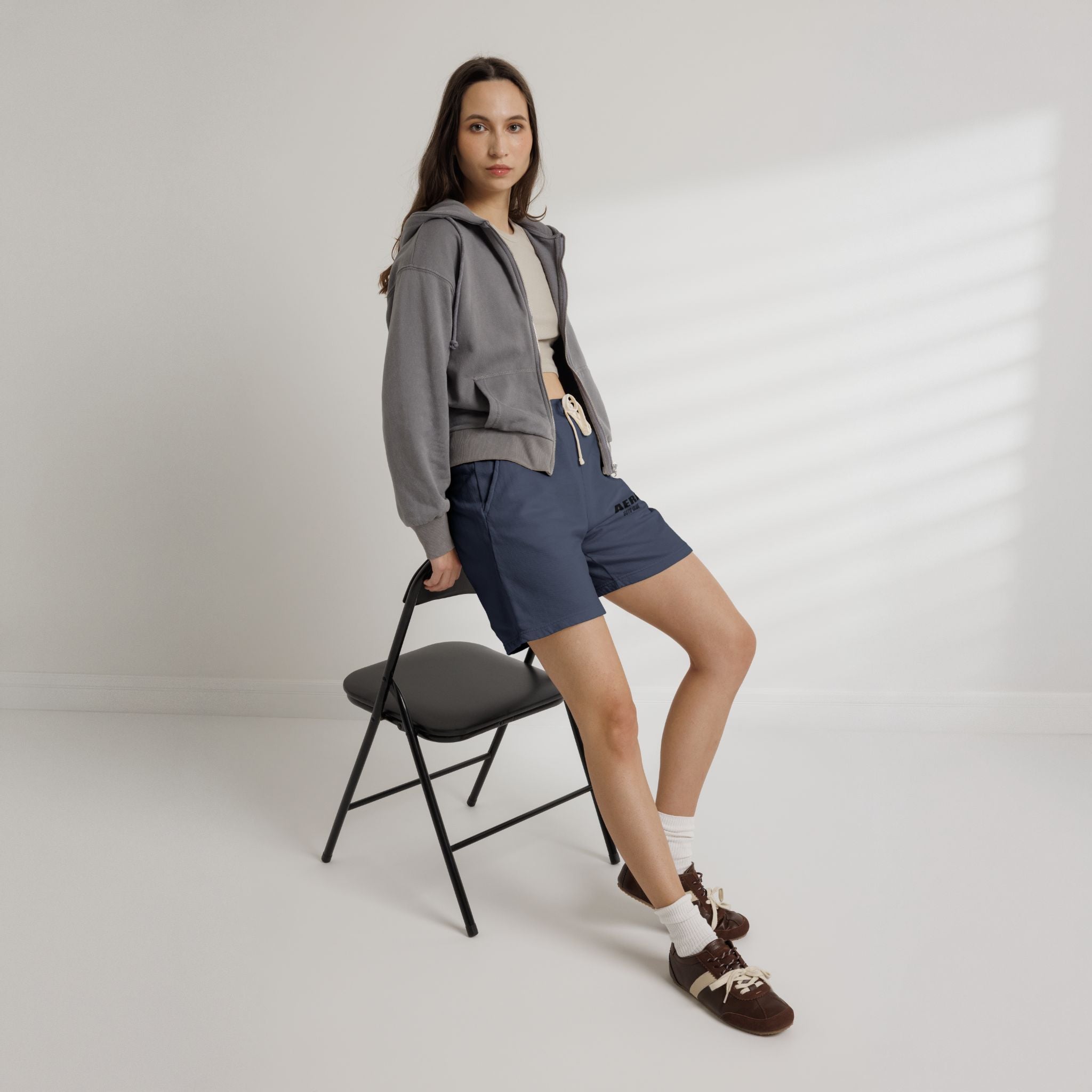 Fleece Sweat Shorts — AERA Soto Club Minimal Logo