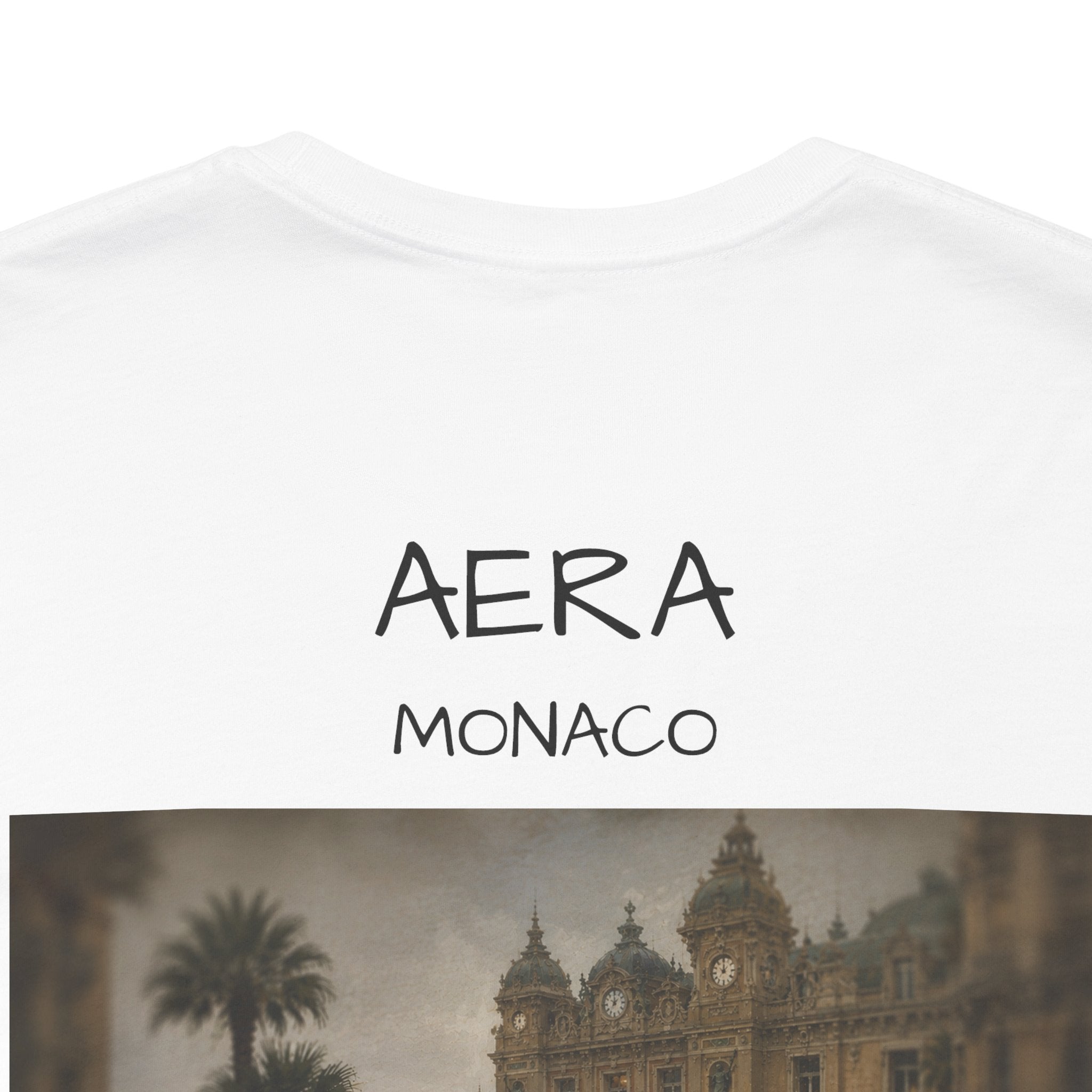 AERA Monaco Vintage Casino Photo Tee — Est. 2024 Graphic T-Shirt