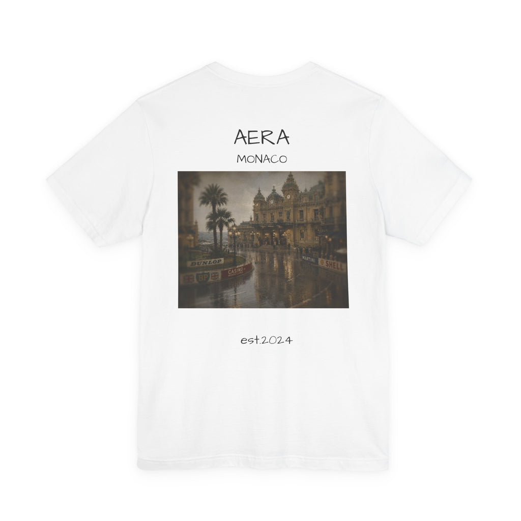 AERA Monaco Vintage Casino Photo Tee — Est. 2024 Graphic T-Shirt